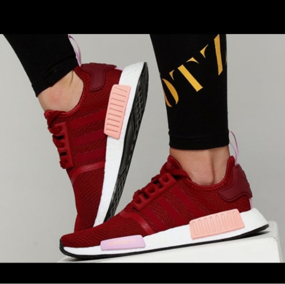 NWT adidas NMD_R1 Red Running Workout Shoes - Picture 2 of 5